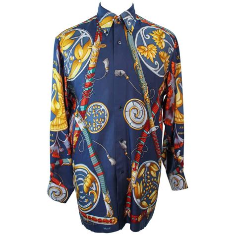 hermes mens silk shirts|authentic hermes t shirt.